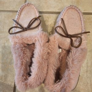 J. Crew fur lined slippers